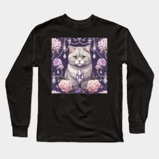 British Shorthair Cat Pattern Long Sleeve T-Shirt